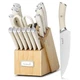 Kuisine Chef Knife Set,High Carbon Stainless Steel Block Knife Set,Knife Bloc...