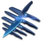 Wanbasion Blue Professional Kitchen Knife Chef Set, Stainless Steel, Dishwash...