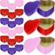Blulu 18 Pcs Valentine's Day Heart Shaped Metal Tins with Lids 4.72" x 4.33" Val
