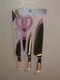PARIS HILTON 4 PIECE CUTLERY SET PARIS HILTON KITCHEN KNIFE SET PINK & GOLD X4