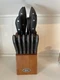 Oster Wood Block 13 Piece Knife Set Full Tang Stainless