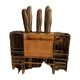 Imperial Collection Stainless Steel Knife 6-Piece Set with Knife Block
