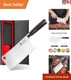 Japanese 7 Inch Butcher Knife - High Carbon Stainless Steel with Ergonomic Grip