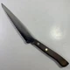 Vintage Flint Stainless Waverly-Edge Offset Slicing Knife 7&rdquo; Serrated Blade USA