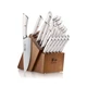 Cangshan ELBERT Series German Steel Forged Knife Block Sets (20-Piece, White)
