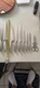 Calphalon 11 Piece Set Full Stainless Steel With Block 2 Pcs Knife Missing