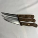 Lot of 3 Vintage Chicago Cutlery 103S- Wood Handles 4.5&rdquo;