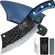 XYJ 6.2 Inch Chinese Vegetable Knife With Sheath,Whetstone,Outdoor Camping Chef 