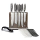 Schmidt Brothers -Bonded Ash- 15-Piece Set, High-Carbon Stainless Steel Cutle...