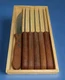 6 PBKay Steak Knife Set Serrated Edge Steel Utility Cutlery~Rosewood Handles 