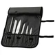 MERCER CUTLERY M21800 Knife Set,8 in Blade,Black Handle 6AKJ1