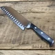 Calphalon CLASSIC 7" SANTOKU Knife, FORGED Blade, NO Stain, Used, Cracked Handle