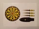 Z-Hunter Throwing Set Fixed Knife Black Stainless Steel Wrapped Handle-ZB-155SET