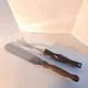 Set Vintage Cutco Meat Fork & Spatula #1726 KC 3-Tine Three Prong #28 Spreader 