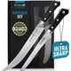 Cutluxe Butcher Carving Set &ndash; Cimeter Breaking & Boning Knives for Meat Cutti...