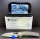 DREAMTECH Titanium Handle Axis Button lock system M390 Knife D4281BR Grey