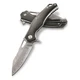 BucknBear Damascus Black Panther Folding Knife