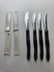 Cutco 1759 KC Serrated Table Knives Steak Knife Dark Brown Handle USA Set of 4 