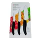 NIB Kyocera Ceramic 3 Piece Kitchen Knife Set (Paring, Utility, & Santoku)