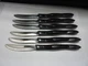 6  CUTCO 1759 KD Serrated Blade Brown Handle Table Knives USA