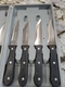 Slitzer 8pc Professional German-Style Jumbo Steak Knives Set in Case