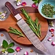 CUSTOM MADE FORGED DAMASCUS STEEL CHEF KNIFE KITCHEN SLICING KNIFE 2869