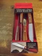NEW 4PC STEAK KNIFE SET by CHARCOAL COMPANION rosewood handles STAINLESS nib
