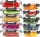 Skroam 10-Pack Glass Meal Prep Food Storage Containers Snap Locking Lids