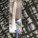 Mercer M23890BL 9" Offset Bread Knife Serrated High Carbon Steel Blue Handle