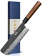 HOSHANHO 7 Inch Nakiri Knife, Japanese High Carbon Steel Vegetable Cleaver Kn...