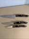 Vintage Cutco Knife Set Of 3 1721 JG , 1728 JH, 1720 JH