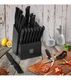 Knife Sets for Kitchen with Block HUNTER DUAL 18 Pcs Kitchen Knife Set Black