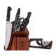 ZWILLING Pro 7-pc Knife Block Set with Bonus Sharpener - Brown