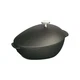 Japan NEW Staub Mussel Pot Black 25cm Enamel Cast Iron Made in Japan
