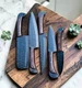 CUSTOM MADE HIGH CARBON STEEL CHEF SET KITCHEN KNIVES WITH LEATHER BAG 2929