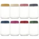 GLATABAM 18 OZ 8Pack, Overnight Oats Jars with Lids, Glass Meal Prep Containers,