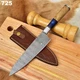 TURWHO 8inch Chef Knife Kitchen Knife Japanese VG10 Damascus Steel Wood  Handle