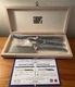 Gump&rsquo;s Jean Dubost Laguiole 3 Piece Stainless Steel Cheese Knife Set France New