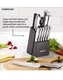 Farberware 15pc Stainless Steel Knife Block Set: Kitchen Knife Set with Block
