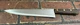 Vintage Wood Butchers Chef's Knife Cutlery 9" Stainless Blade G4689