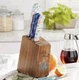 The Pioneer Woman Mazie  Cutlery Prep Set with  Wood Block. 5 Piece New