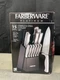 Farberware 15-piece Stamped Stainless Steel Knife Block Set