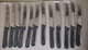 Set of 12 Steak Knives 8-1/2" Stainless Steel Rounded Serrated Blade Don NEW