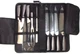 Ross Henery Professional Eclipse Premium 9 Pc Chefs Knife Set  w/Case
