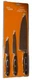 OUR TABLE 3pc.Triple Riveted High Carbon Stainless Steel Cutlery Starter Set NEW