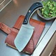 CLEAVER CUSTOM MADE HAND FORGED DAMASCUS STEEL MEAT CHOPPER BUTCHER KNIFE SS 20