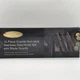 Marco Almond 12-Piece Kitchen Knife Set, Black Granite NEW