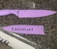 Cuisinart Chef's Knife Purple with Blade Cover C550112-CF Stainless Steel