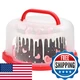 RTUDOPUYT Cake Carrier with Lid and Handle, Fit 10&rsquo;&rsquo; Cake Stand with Lid, Cake T