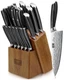 Knife Set 16 Piece Ultra Sharp High Carbon Steel Chef Kitchen Knives HOSHANHO
